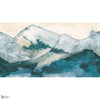 Horizon wallpaper in Bleu beige doré by Casamance