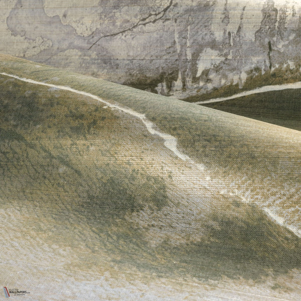 Horizon wallpaper in Sable beige doré by Casamance