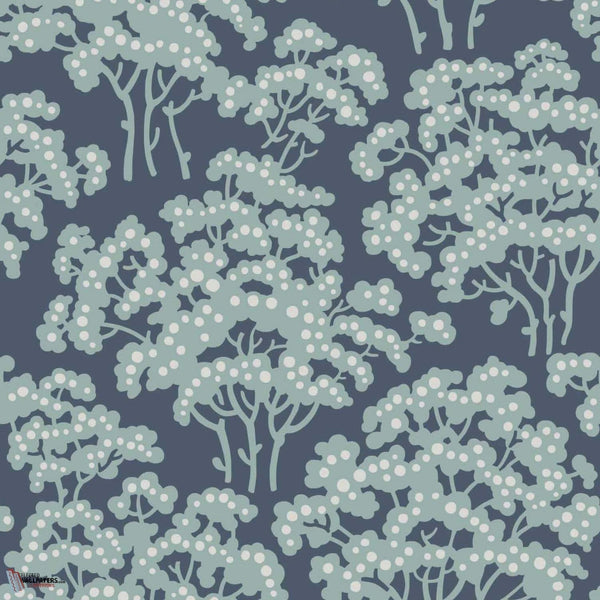Hornbeam wallpaper in Dix Blue van Farrow & Ball