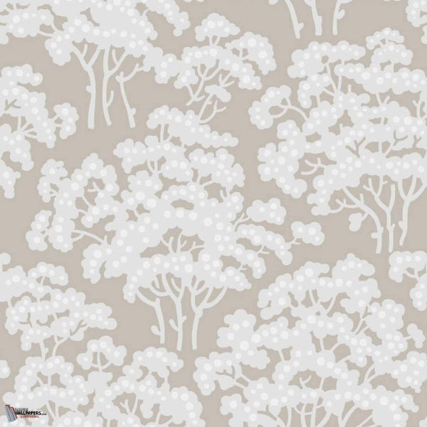 Hornbeam wallpaper in Purbeck Stone van Farrow & Ball