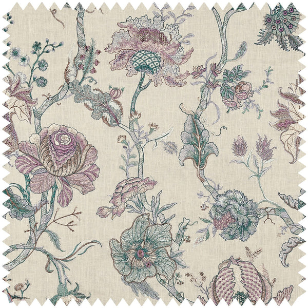 Artemis Embroidered fabric in Alabaster by House of Hackney