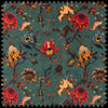 Artemis Organic Stofff in Petrol von House of Hackney