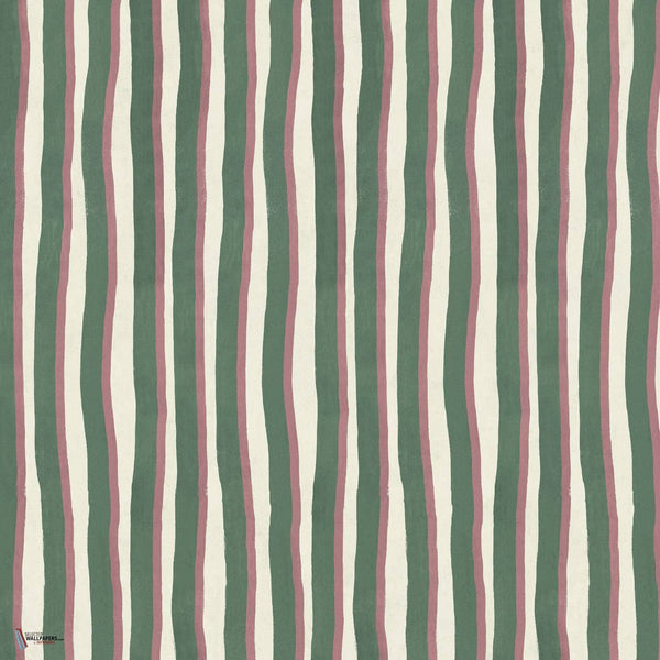 Artists Shadow Stripe papier peint en Hedera Hosta de House of Hackney