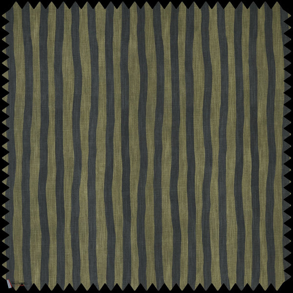 Artists Stripe Cotton Stofff in Laurustine Galaxias von House of Hackney