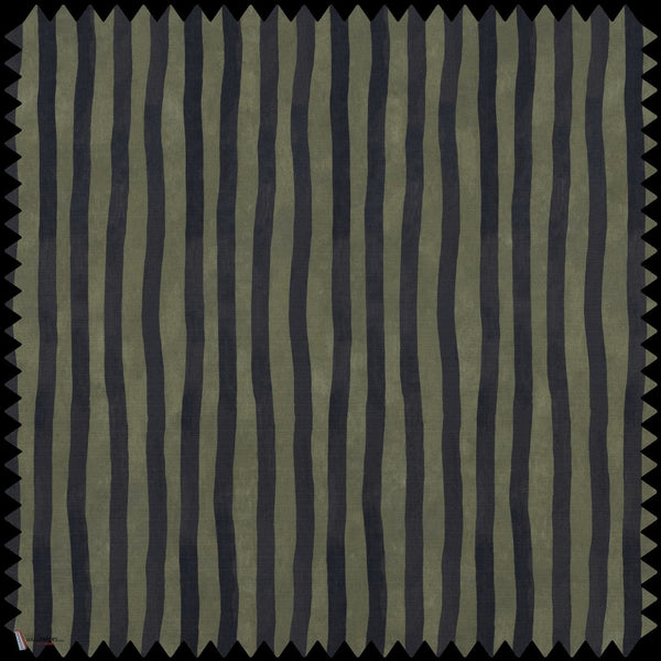 Artist'S Stripe Recycled Performance Stofff in Laurustine & Galaxias von House of Hackney