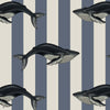 Baleana behang in Denim van House of Hackney