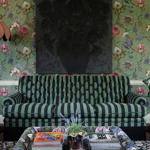 Camelot Stripe Jacquard Stofff von House of Hackney — Interieur