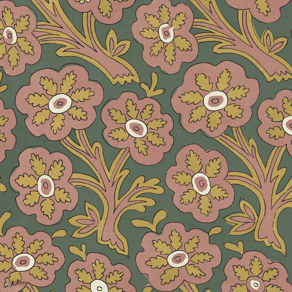 Dalston Daisy Tapete in Hedera von House of Hackney