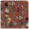 Flora Delanica fabric in Clay by House of Hackney