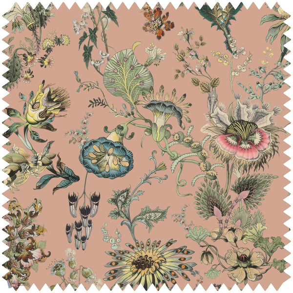 Flora Fantasia Jacquard Stoff in Pink von House of Hackney