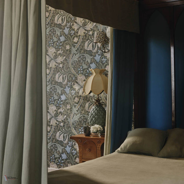 Golden Lily wallpaper by House of Hackney