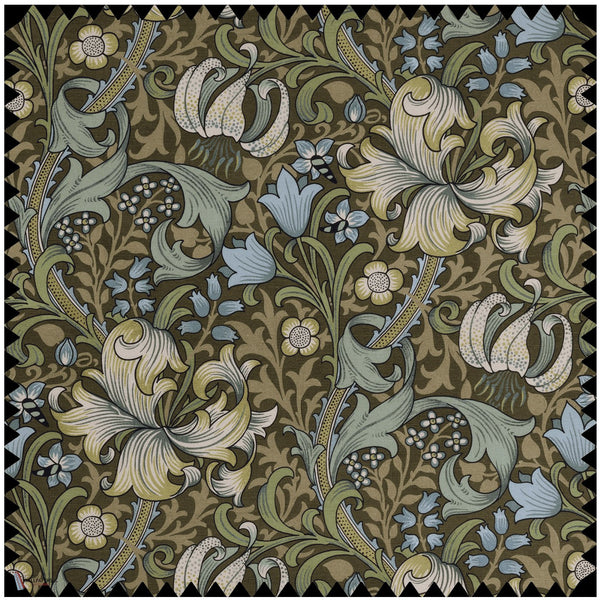 Golden Lily Recycled Performance Stoff in Verde von House of Hackney