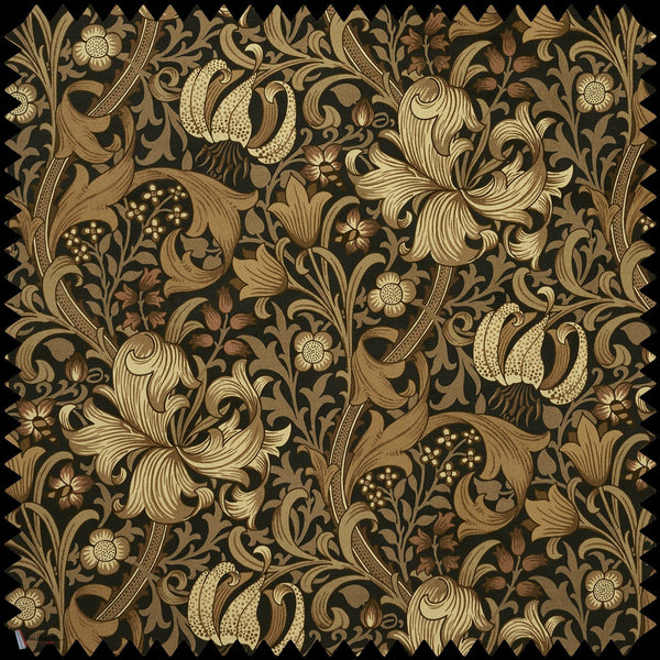 Golden Lily Stofff in Black von House of Hackney