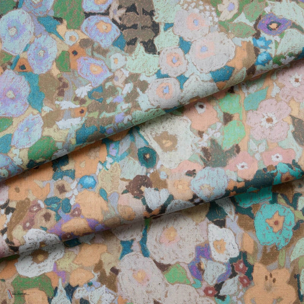 Hollyhocks Cotton Stofff von House of Hackney