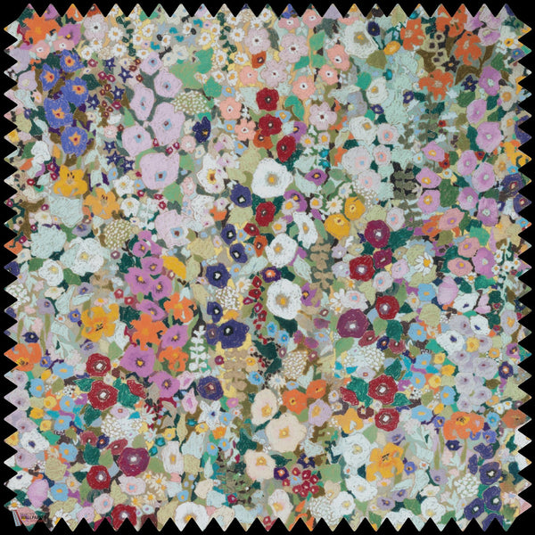Hollyhocks Recycled Performance Stofff in - Spring von House of Hackney
