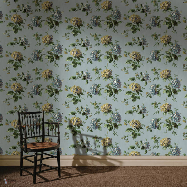 Hortensia behang van House of Hackney — interieur