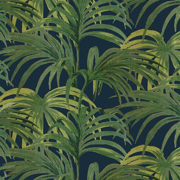 Palmeral behang in Midnight Green van House of Hackney