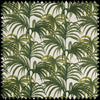 Palmeral Cotton Stofff in Off White Green von House of Hackney