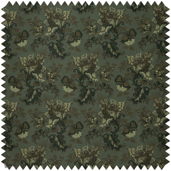 Persephone Jacquard Stofff in Verdigris von House of Hackney