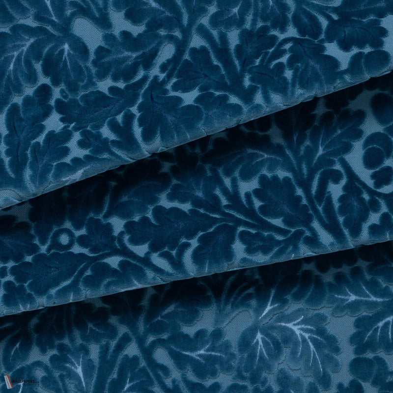 Quercus fabric in Jacquard Lobelia by House of Hackney