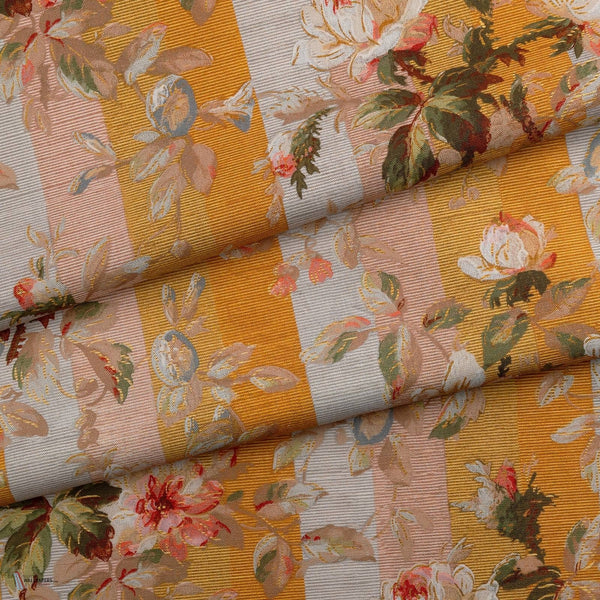 Rainbow Rose Cotton Stofff von House of Hackney