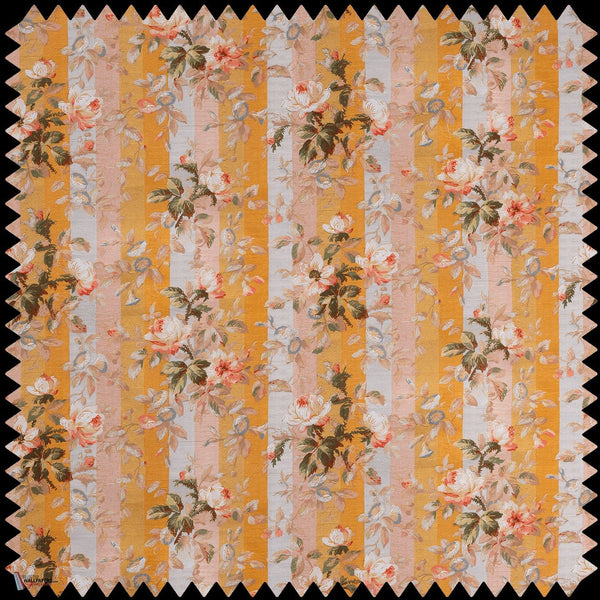 Rainbow Rose Cotton Stofff in Dusk Stripe von House of Hackney