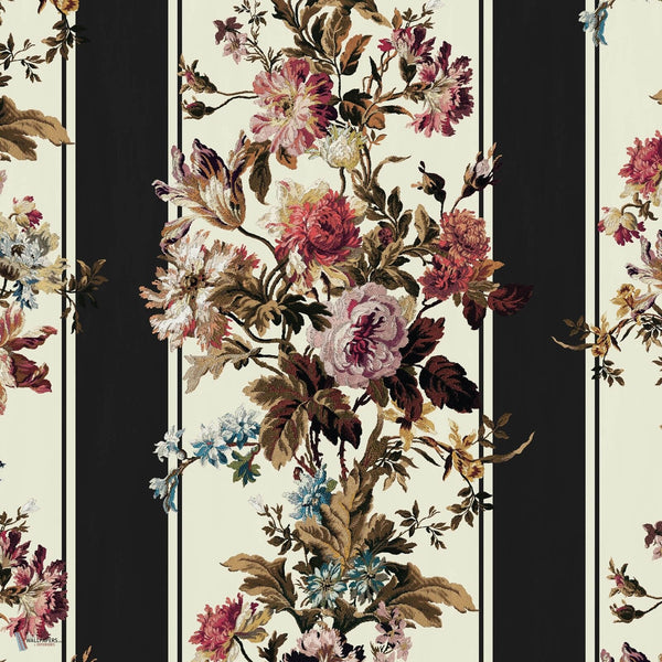 Rosetta Garland Tapete in Noir von House of Hackney