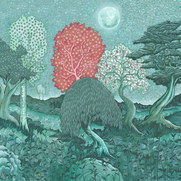 Sylvan papier peint en Moonstone de House of Hackney