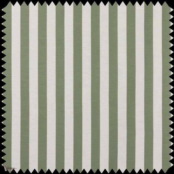Trematon Stripe Jacquard Stofff in Verdigris von House of Hackney
