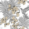Hummingbird Tapete in Jet van 1838 wallcoverings