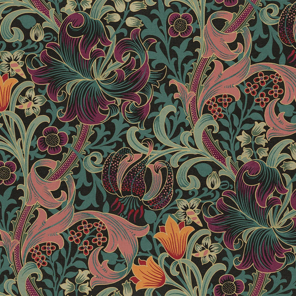 Golden Lily wallpaper-House of Hackney-Apatite-200 cm-Roll-Selected Wallpapers-Interiors