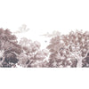 Misty Forest wallpaper-Les Dominotiers-Prune-Non Woven (70 cm)-M2-Selected Wallpapers-Interiors
