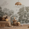 Misty Forest wallpaper-Les Dominotiers-Selected Wallpapers-Interiors