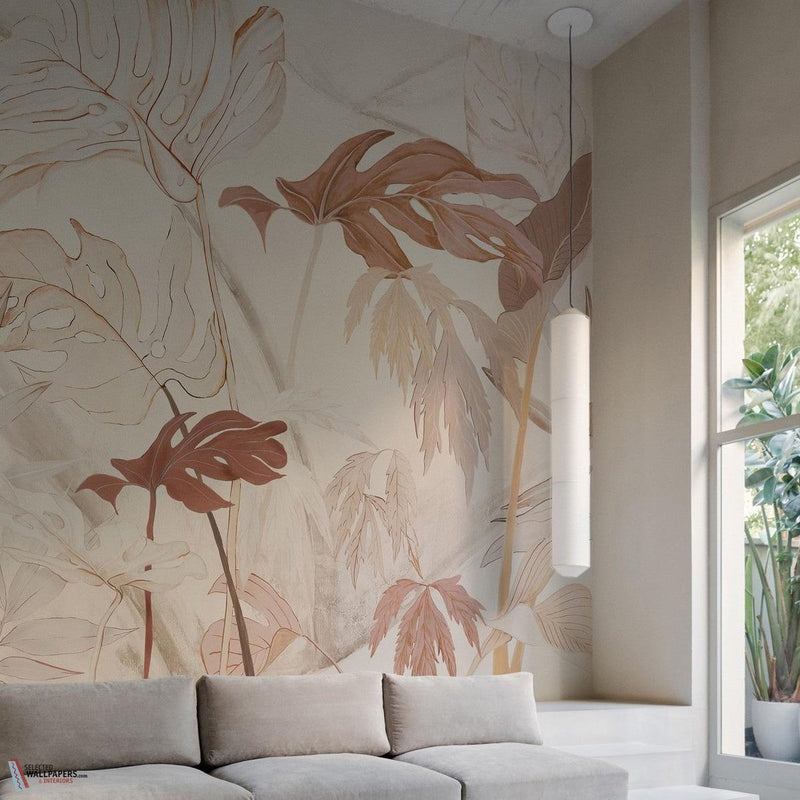 Platino Tapete von Wall & Deco