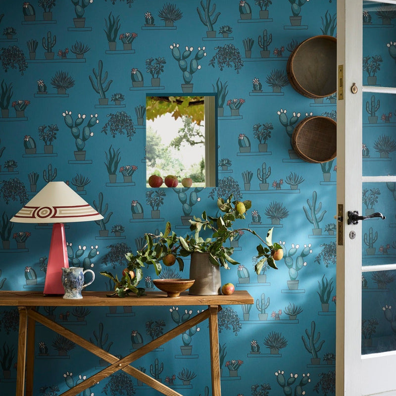 Mr Straw’s Greenhouse wallpaper by Little Greene