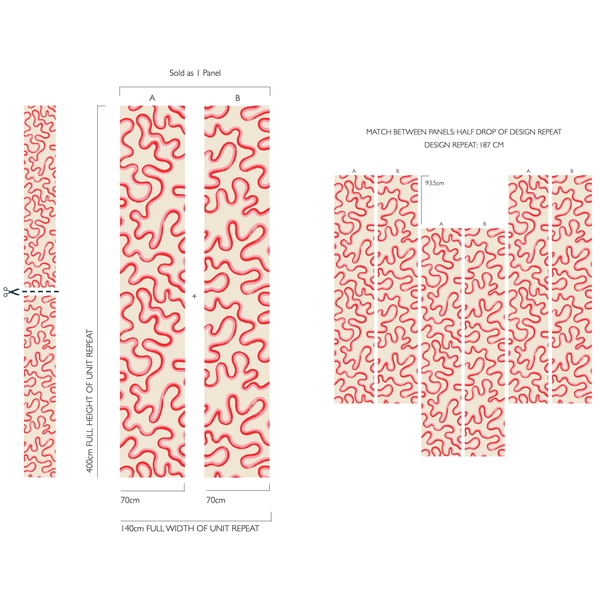 Rainforest Squiggle wallpaper by Cole & Son