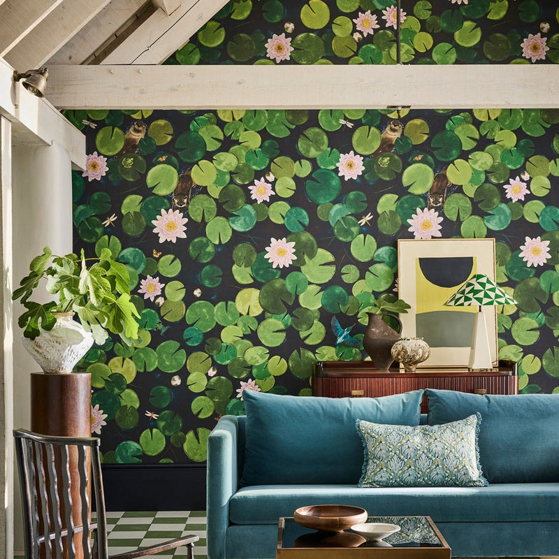 Lily Pads wallpaper by Little Greene