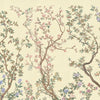Imperial Garden behang van Iksel — Ivory, detail