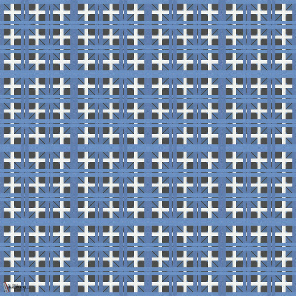 Intreccio papier peint en Eucalyptus Blue B de Inkiostro Bianco