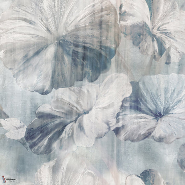 Lotus Stratum papier peint en Powder Blue A de Inkiostro Bianco
