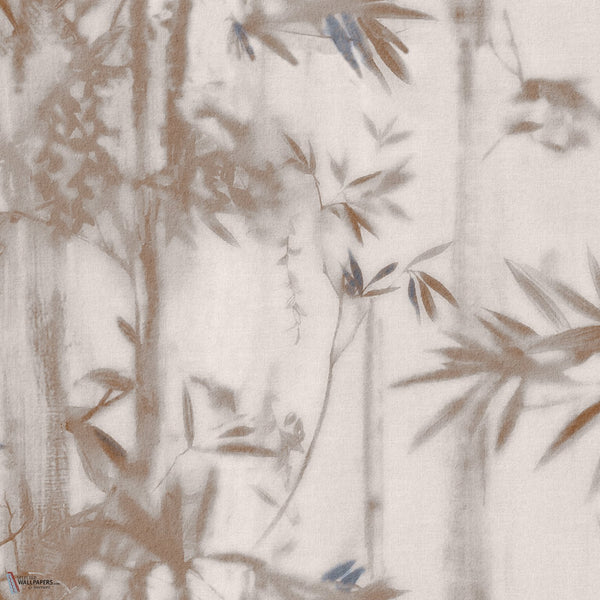 Misty Bamboo Tapete in Ash Brown A von Inkiostro Bianco