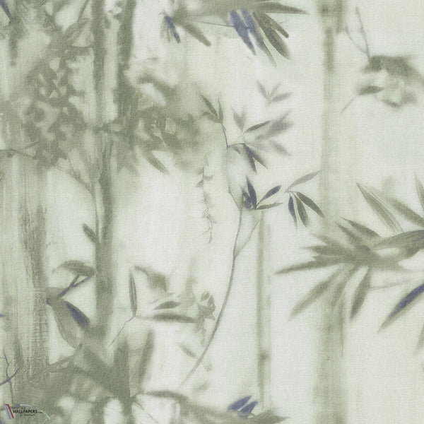 Misty Bamboo Tapete in Sage A von Inkiostro Bianco