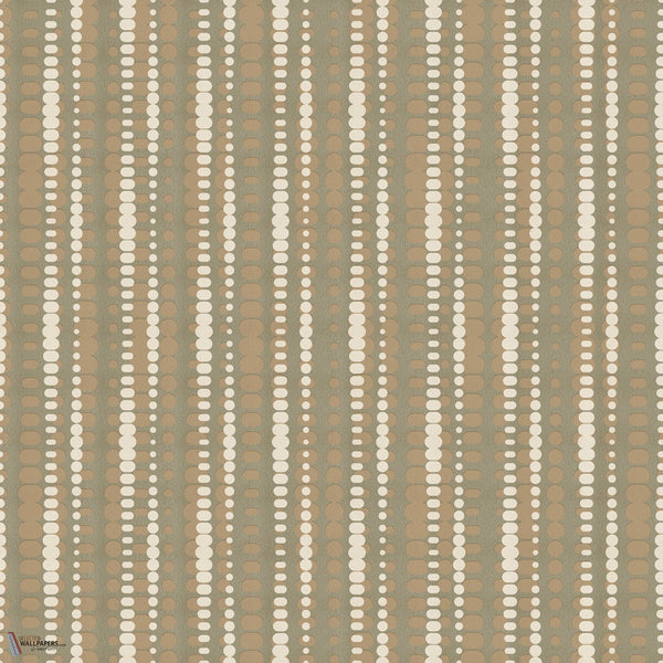 Oridia behang in Khaki A van Inkiostro Bianco