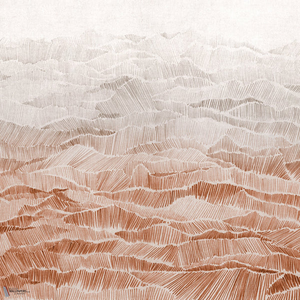 Yama papel pintado en Terra Di Siena de Inkiostro Bianco