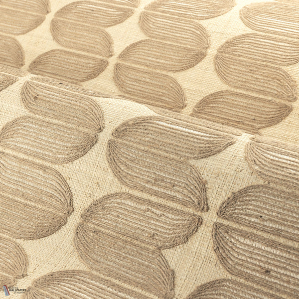 Isola wallpaper in Naturel Fonce by Casamance