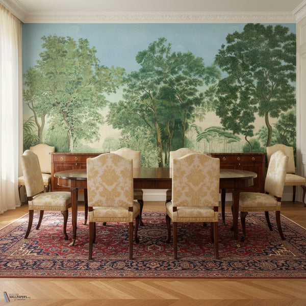 Italian Promenade wallpaper by Iksel — styled in a classic interior