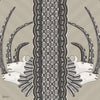 Jabu behang in Soot on Taupe van Cole & Son