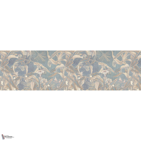 Japanese Cornflowers wallpaper in Pastel by Iksel