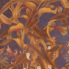 Japanese Cornflowers wallpaper by Iksel — Aubergine, detail
