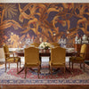 Japanese Cornflowers wallpaper by Iksel — styled in a classic interior